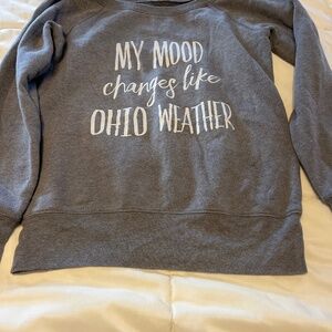 Women’s small Ohio weather sweatshirt
